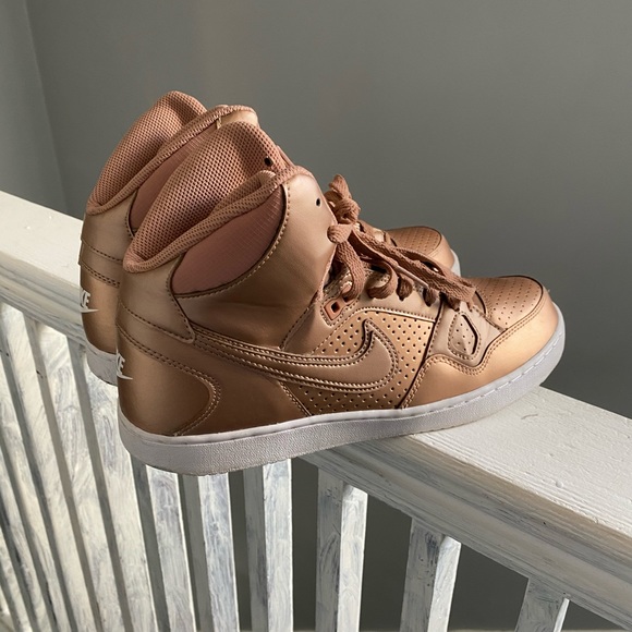 Rose Gold Nike Forces - Picture 1 of 3